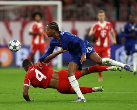 The Blues' boss fumes when Bayern Munich center-back Jonathan Tah avoids dismissal during Champions League defeat