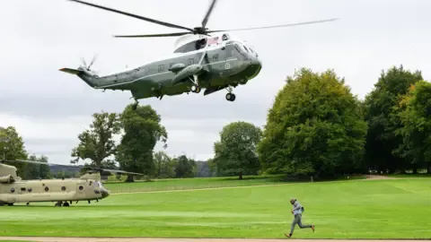 The US President Diverted and Compelled to Swap Aircraft On the Way to Stansted Airport